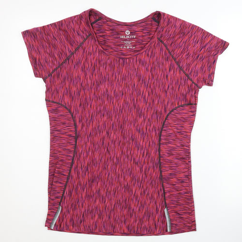 Velocity Women's Pink Gym T-Shirt Regular L