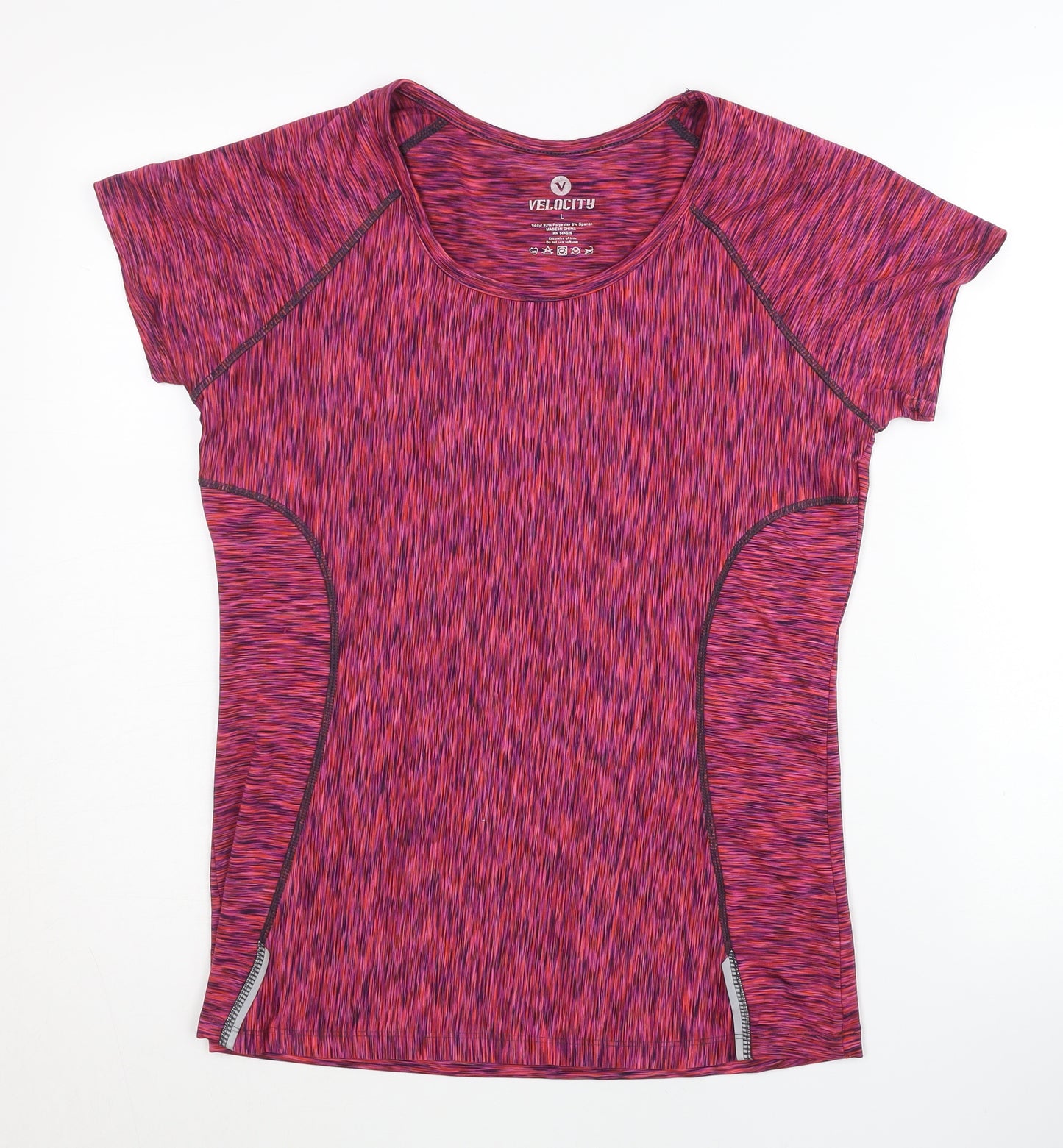 Velocity Women's Pink Gym T-Shirt Regular L