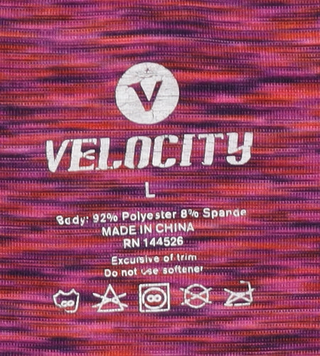 Velocity Women's Pink Gym T-Shirt Regular L