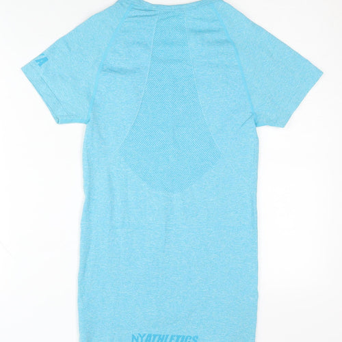 NY Athletics Women's Blue T-Shirt, Size S, Casual Style