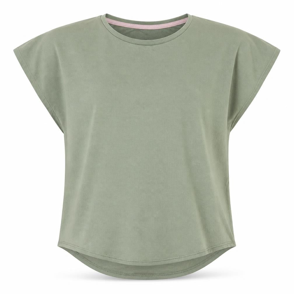H&M Green Girls' T-Shirt Size 12 - Polyester Crew Neck