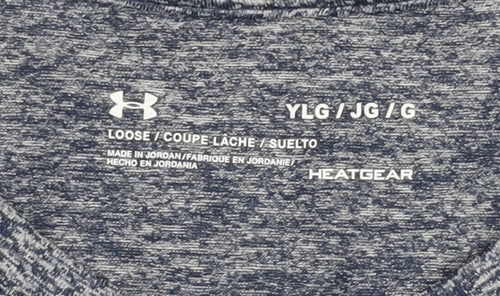 Under Armour Boys Blue Sports T-Shirt, Size L