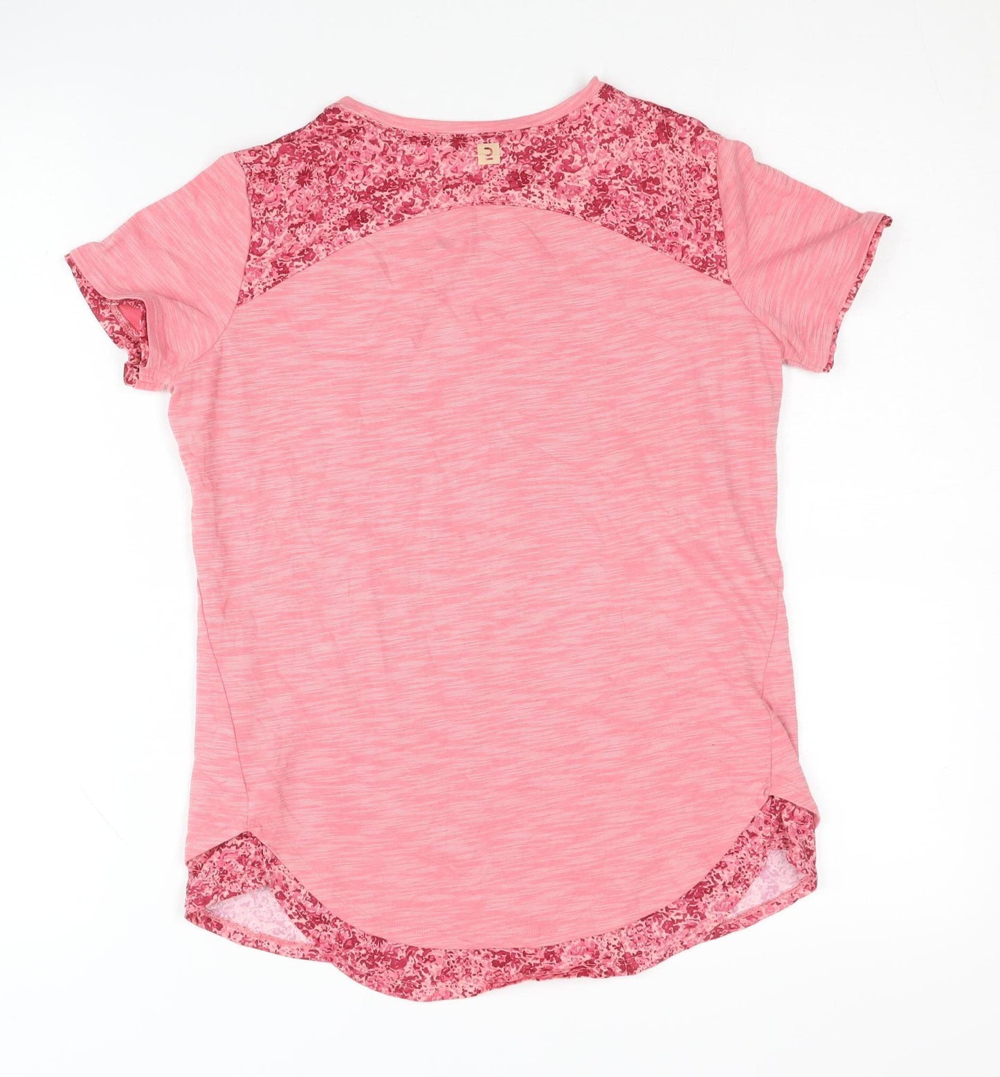 Decathlon Girls Pink Short Sleeve Activewear Top - Size 14-15