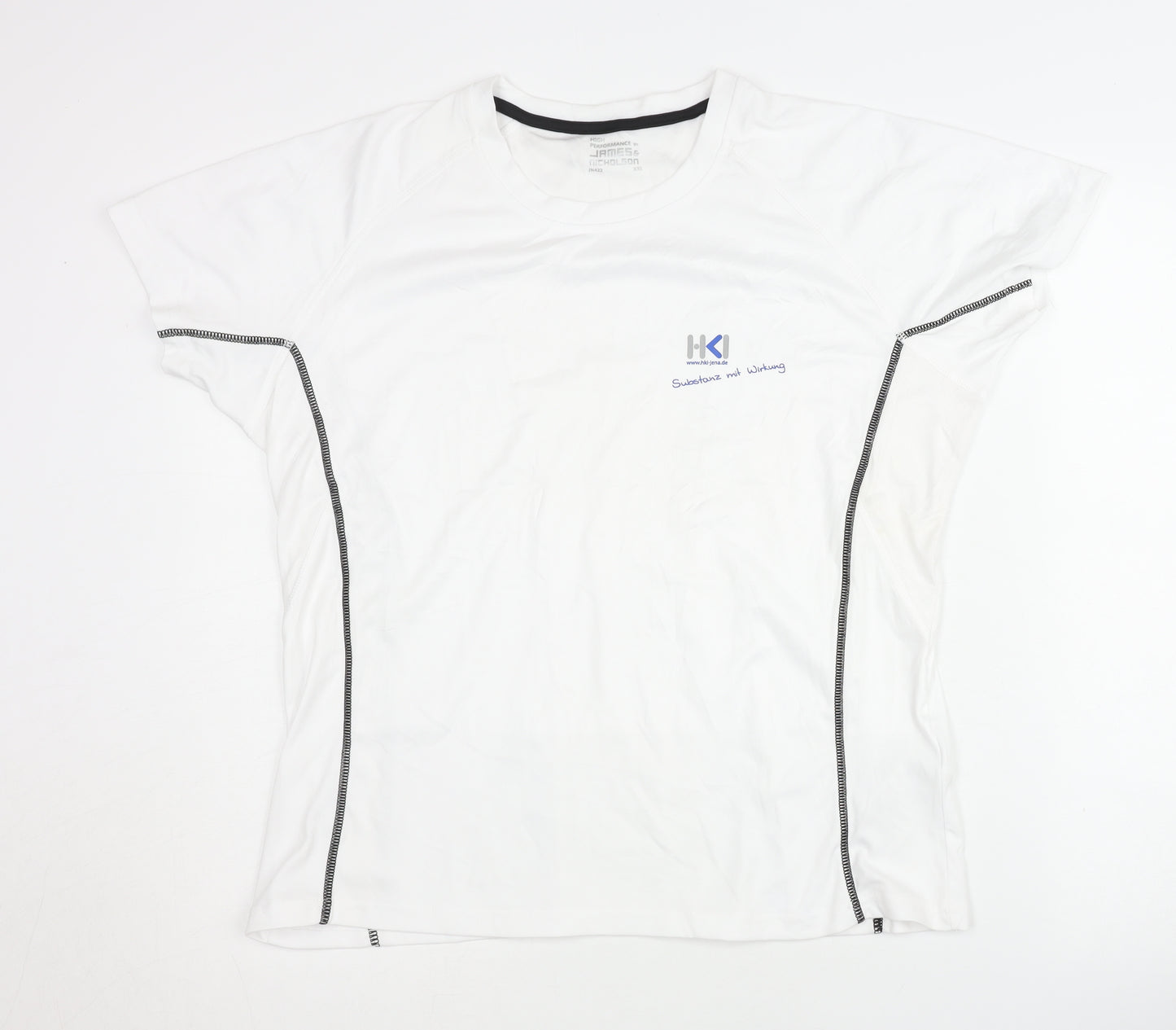 James and Nicholson White Unisex 2XL Gym T-Shirt