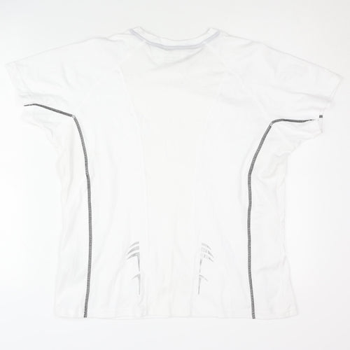 James and Nicholson White Unisex 2XL Gym T-Shirt