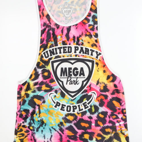 Mega Park Unisex Animal Print Tank XL Multicoloured