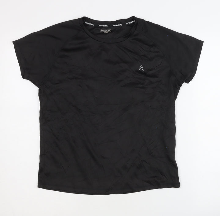Boomerang Womens Black Running T-Shirt Size 16