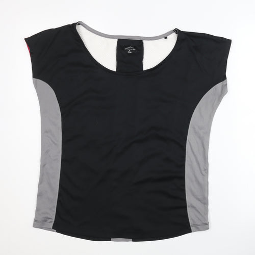 Active Touch Women's Black Gym T-Shirt Size 10