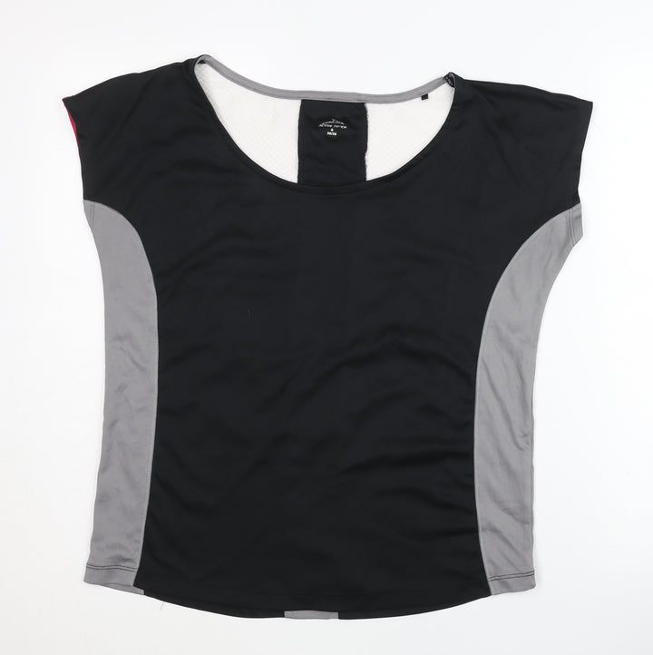 Active Touch Women's Black Gym T-Shirt Size 10