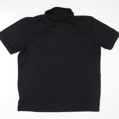 Crivit Men's Black Polo Shirt Size L