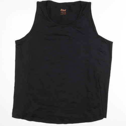 Crivit Unisex Black Athletic Tank Top Size 22
