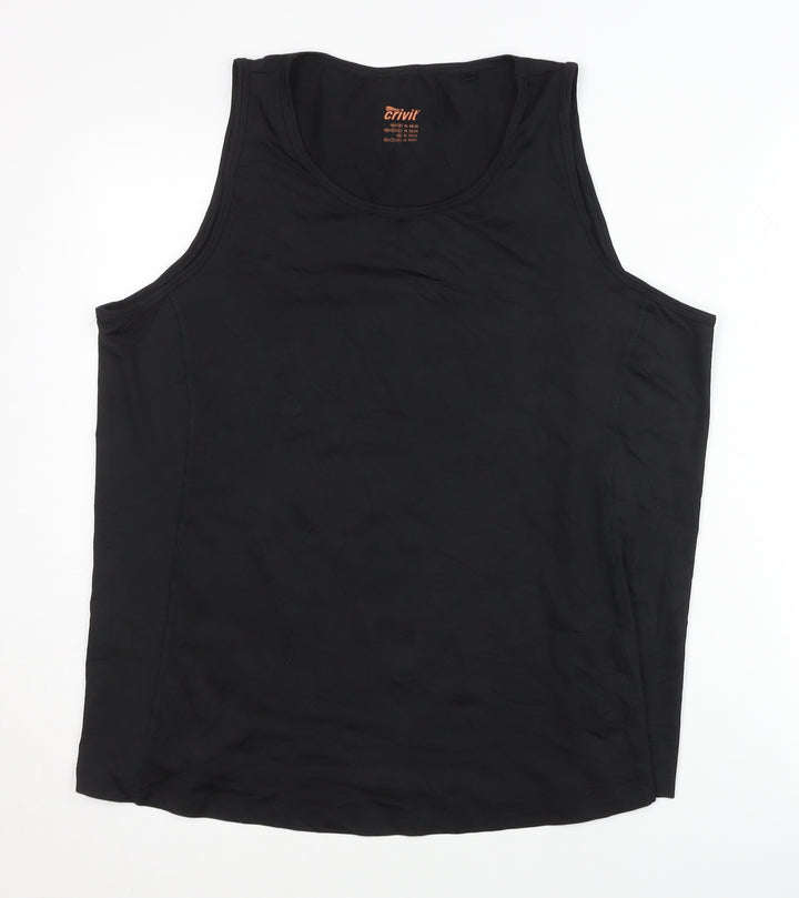 Crivit Unisex Black Athletic Tank Top Size 22