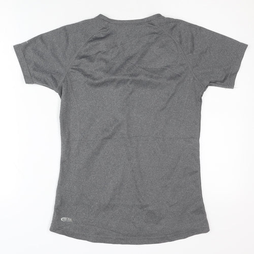 Pro Touch Women's Grey V-Neck T-Shirt, Size 10