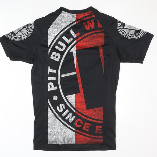 Pit Bull Men's Black Athletic T-Shirt - Medium