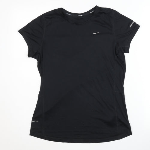 Nike Women's Black T-Shirt M Athletic Fit