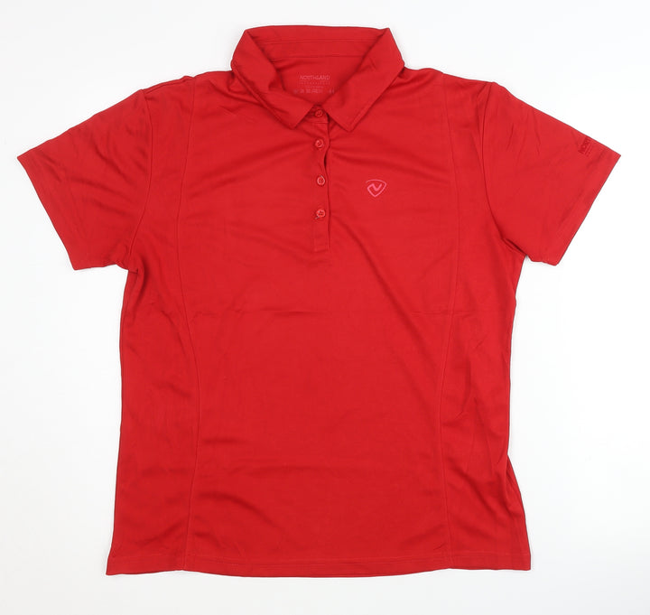 Northland Women's Red Polo Shirt Size 16