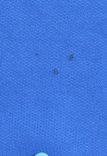 Men's Blue V-Neck Jersey T-Shirt - L