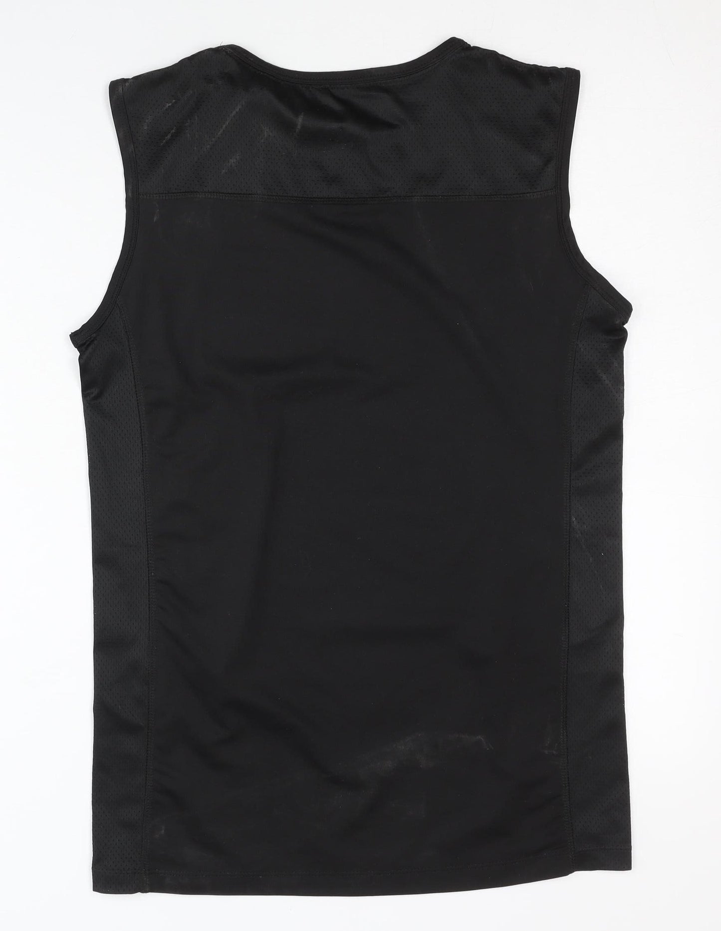 Active Touch Men's Black Gym Tank, Athletic Fit, Size L