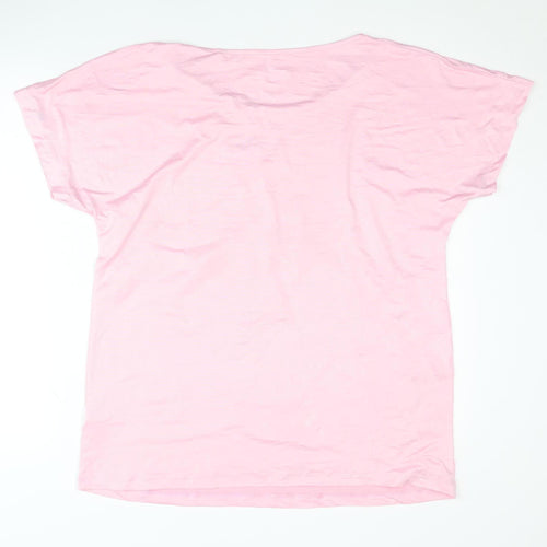 Active Touch Women's Pink T-Shirt Large