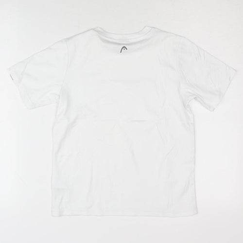 Head Boys' White T-Shirt, Size 12, Short Sleeve, Logo Accent