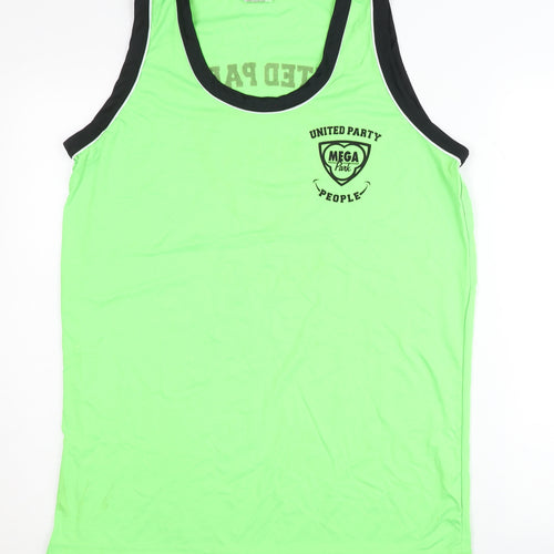 Mega Park Men's Green Tank Top L Gym Wear
