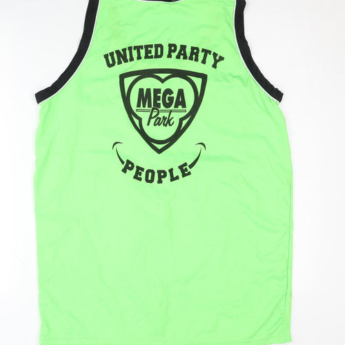 Mega Park Men's Green Tank Top L Gym Wear