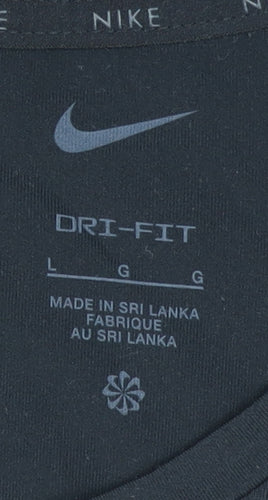 Nike Women's Black Dri-FIT T-Shirt L
