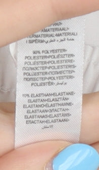 Women's White Athletic Gym Shorts Size 6 for Activewear