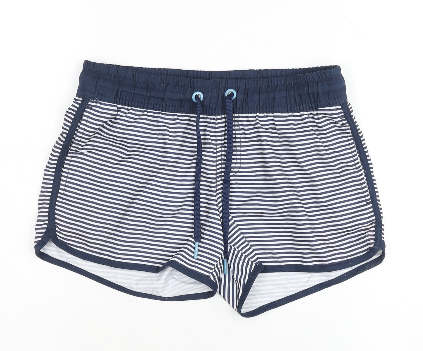 Esprit Women's Blue Striped Athletic Shorts XS