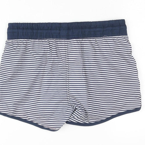 Esprit Women's Blue Striped Athletic Shorts XS