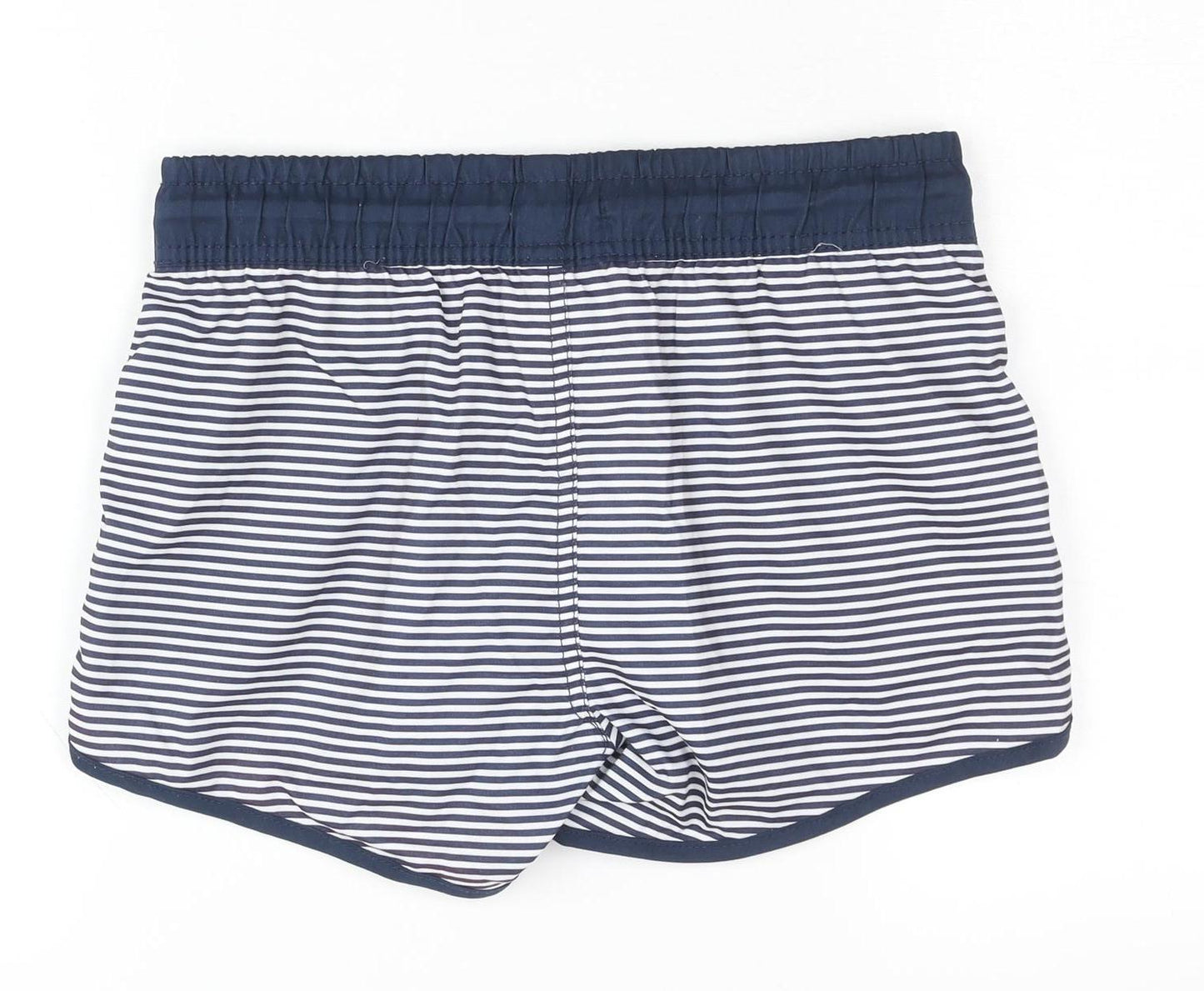 Esprit Women's Blue Striped Athletic Shorts XS