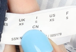 Esprit Women's Blue Striped Athletic Shorts XS