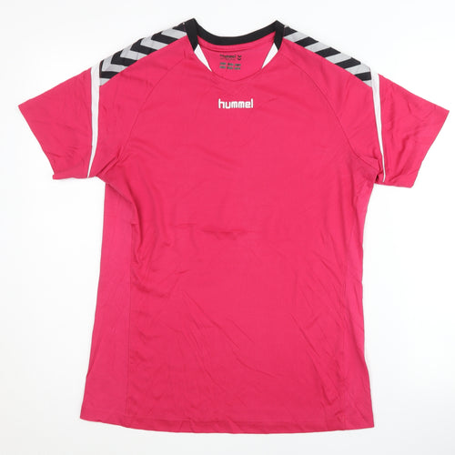 Hummel Men's Pink Jersey T-Shirt, S