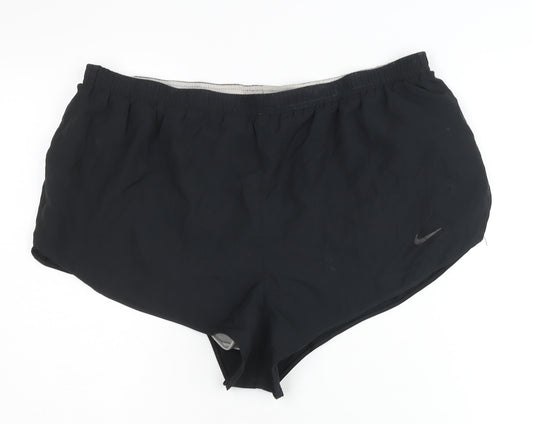Nike Womens Black Athletic Shorts XL Dri-FIT