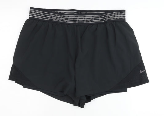 Nike Women's Black Athletic Shorts XL