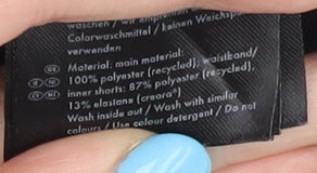 Crivit Womens Black Geometric Athletic Shorts L