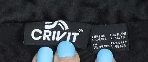 Crivit Womens Black Geometric Athletic Shorts L