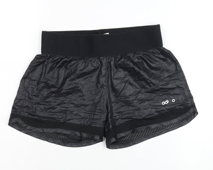 Adidas Girls Black Athletic Shorts 11-12 Years Lightweight
