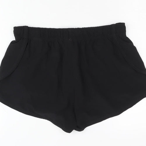 H&M Women's Black Athletic Shorts Size UK 8