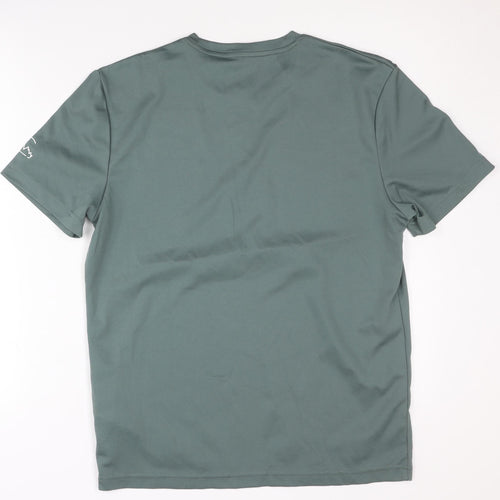 Regatta Men's Green T-Shirt, Size M, Graphic Print