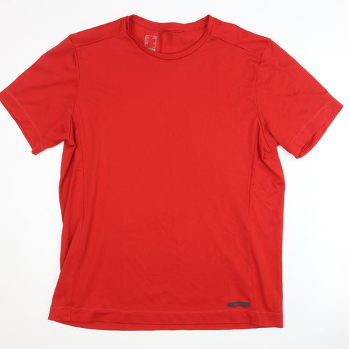 Decathlon Men's Red Basic T-Shirt Size L