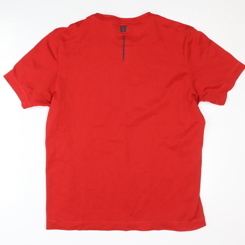 Decathlon Men's Red Basic T-Shirt Size L