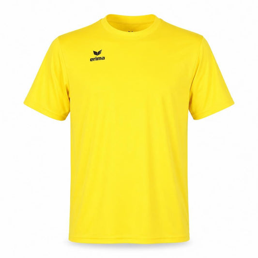 Front view of Erima Men's Yellow Basic T-Shirt, size L