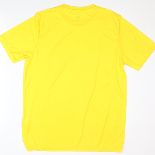 Erima Men's Yellow Basic T-Shirt, Size L