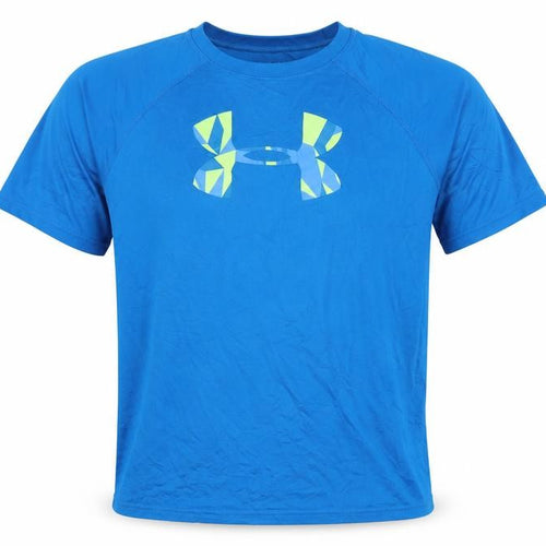 Under Armour Boys Blue XL T-Shirt, Relaxed Fit Jersey