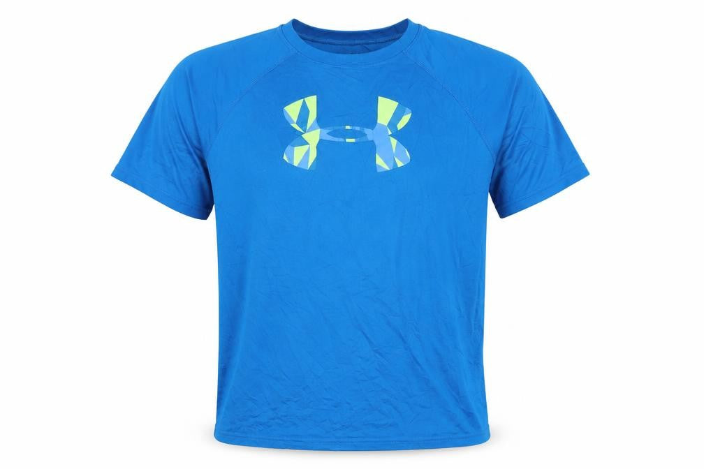 Under Armour Boys Blue XL T-Shirt, Relaxed Fit Jersey
