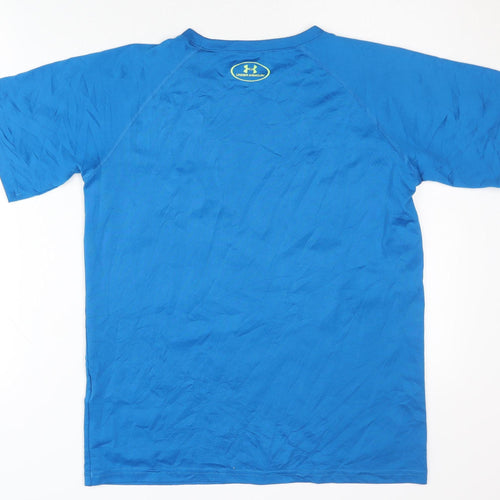 Under Armour Boys Blue XL T-Shirt, Relaxed Fit Jersey