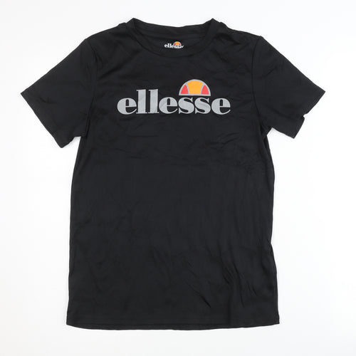 Ellesse Girls Black T-Shirt, Size 12 Years, Activewear