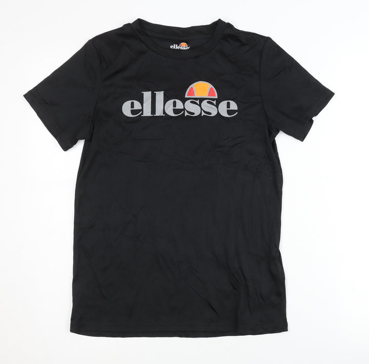 Ellesse Girls Black T-Shirt, Size 12 Years, Activewear