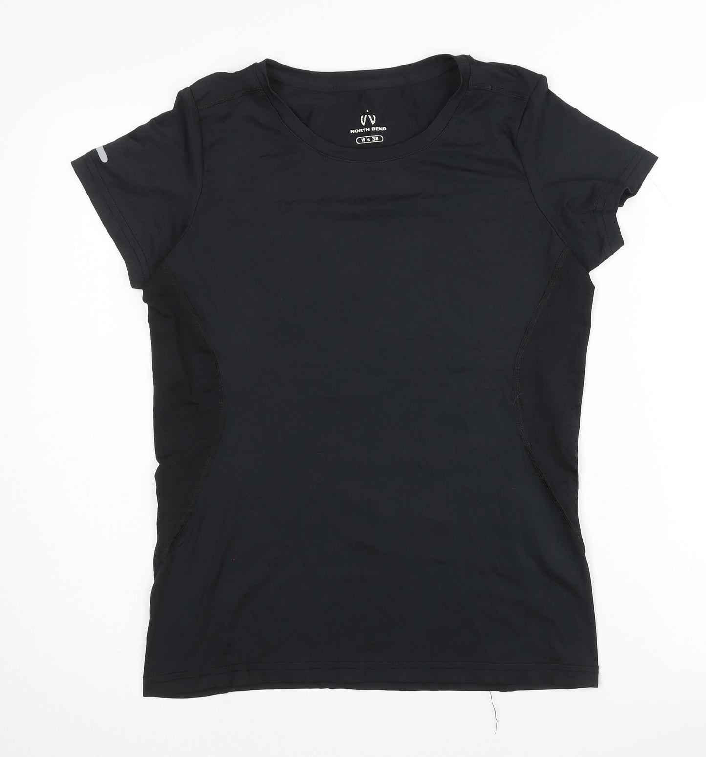 North Bend Women's Black Athletic T-Shirt Size 10